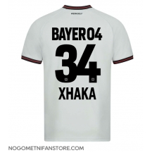 Moški Bayer Leverkusen Granit Xhaka #34 Replika nogometni dresi Gostujoči 2023-24 Kratek Rokav