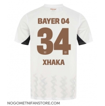 Moški Bayer Leverkusen Granit Xhaka #34 Replika nogometni dresi Gostujoči 2024-25 Kratek Rokav