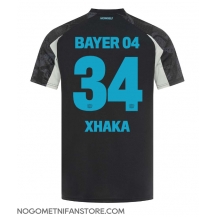 Moški Bayer Leverkusen Granit Xhaka #34 Replika nogometni dresi Tretji 2024-25 Kratek Rokav