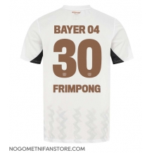 Moški Bayer Leverkusen Jeremie Frimpong #30 Replika nogometni dresi Gostujoči 2024-25 Kratek Rokav