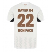 Moški Bayer Leverkusen Victor Boniface #22 Replika nogometni dresi Gostujoči 2024-25 Kratek Rokav