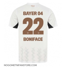 Moški Bayer Leverkusen Victor Boniface #22 Replika nogometni dresi Gostujoči 2024-25 Kratek Rokav