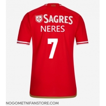 Moški Benfica David Neres #7 Replika nogometni dresi Domači 2023-24 Kratek Rokav