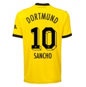 Moški Borussia Dortmund Jadon Sancho #10 Replika nogometni dresi Domači 2023-24 Kratek Rokav