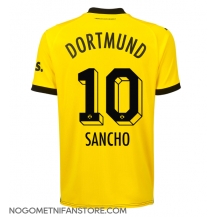 Moški Borussia Dortmund Jadon Sancho #10 Replika nogometni dresi Domači 2023-24 Kratek Rokav