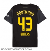 Moški Borussia Dortmund Jamie Bynoe-Gittens #43 Replika nogometni dresi Gostujoči 2024-25 Kratek Rokav