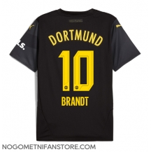 Moški Borussia Dortmund Julian Brandt #10 Replika nogometni dresi Gostujoči 2024-25 Kratek Rokav