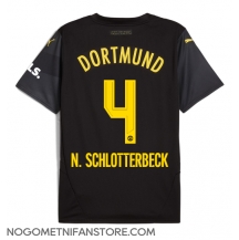 Moški Borussia Dortmund Nico Schlotterbeck #4 Replika nogometni dresi Gostujoči 2024-25 Kratek Rokav