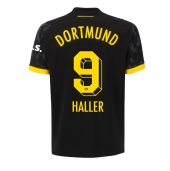 Moški Borussia Dortmund Sebastien Haller #9 Replika nogometni dresi Gostujoči 2023-24 Kratek Rokav