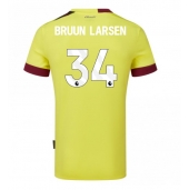 Moški Burnley Jacob Bruun Larsen #34 Replika nogometni dresi Gostujoči 2023-24 Kratek Rokav