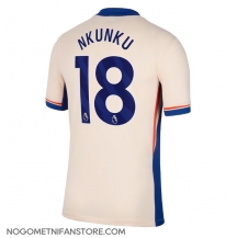 Moški Chelsea Christopher Nkunku #18 Replika nogometni dresi Gostujoči 2024-25 Kratek Rokav