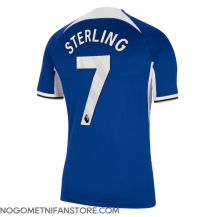 Moški Chelsea Raheem Sterling #7 Replika nogometni dresi Domači 2023-24 Kratek Rokav