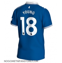 Moški Everton Ashley Young #18 Replika nogometni dresi Domači 2023-24 Kratek Rokav