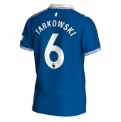 Moški Everton James Tarkowski #6 Replika nogometni dresi Domači 2023-24 Kratek Rokav