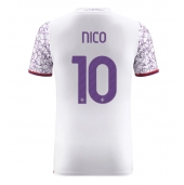 Moški Fiorentina Nicolas Gonzalez #10 Replika nogometni dresi Gostujoči 2023-24 Kratek Rokav