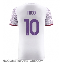 Moški Fiorentina Nicolas Gonzalez #10 Replika nogometni dresi Gostujoči 2023-24 Kratek Rokav