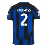 Moški Inter Milan Denzel Dumfries #2 Replika nogometni dresi Domači 2023-24 Kratek Rokav