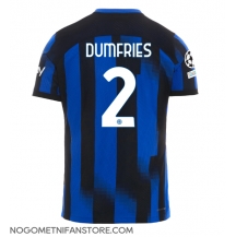 Moški Inter Milan Denzel Dumfries #2 Replika nogometni dresi Domači 2023-24 Kratek Rokav