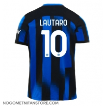 Moški Inter Milan Lautaro Martinez #10 Replika nogometni dresi Domači 2023-24 Kratek Rokav