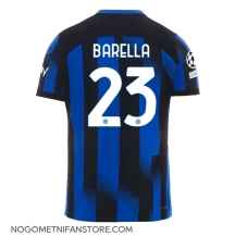 Moški Inter Milan Nicolo Barella #23 Replika nogometni dresi Domači 2023-24 Kratek Rokav