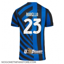 Moški Inter Milan Nicolo Barella #23 Replika nogometni dresi Domači 2024-25 Kratek Rokav