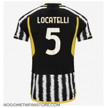 Moški Juventus Manuel Locatelli #5 Replika nogometni dresi Domači 2023-24 Kratek Rokav