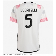 Moški Juventus Manuel Locatelli #5 Replika nogometni dresi Gostujoči 2023-24 Kratek Rokav