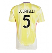 Moški Juventus Manuel Locatelli #5 Replika nogometni dresi Gostujoči 2024-25 Kratek Rokav