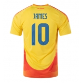 Moški Kolumbija James Rodriguez #10 Replika nogometni dresi Domači Copa America 2024 Kratek Rokav