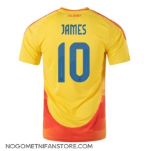 Moški Kolumbija James Rodriguez #10 Replika nogometni dresi Domači Copa America 2024 Kratek Rokav