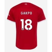 Moški Liverpool Cody Gakpo #18 Replika nogometni dresi Domači 2023-24 Kratek Rokav