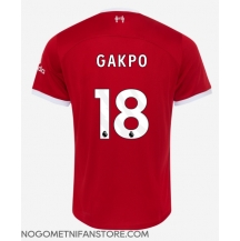 Moški Liverpool Cody Gakpo #18 Replika nogometni dresi Domači 2023-24 Kratek Rokav