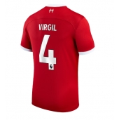 Moški Liverpool Virgil van Dijk #4 Replika nogometni dresi Domači 2023-24 Kratek Rokav