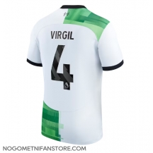 Moški Liverpool Virgil van Dijk #4 Replika nogometni dresi Gostujoči 2023-24 Kratek Rokav