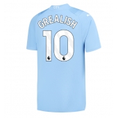 Moški Manchester City Jack Grealish #10 Replika nogometni dresi Domači 2023-24 Kratek Rokav