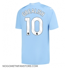 Moški Manchester City Jack Grealish #10 Replika nogometni dresi Domači 2023-24 Kratek Rokav