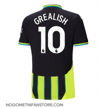 Moški Manchester City Jack Grealish #10 Replika nogometni dresi Gostujoči 2024-25 Kratek Rokav