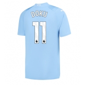 Moški Manchester City Jeremy Doku #11 Replika nogometni dresi Domači 2023-24 Kratek Rokav