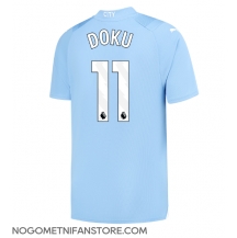 Moški Manchester City Jeremy Doku #11 Replika nogometni dresi Domači 2023-24 Kratek Rokav