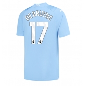 Moški Manchester City Kevin De Bruyne #17 Replika nogometni dresi Domači 2023-24 Kratek Rokav