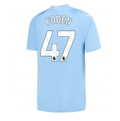 Moški Manchester City Phil Foden #47 Replika nogometni dresi Domači 2023-24 Kratek Rokav