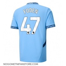 Moški Manchester City Phil Foden #47 Replika nogometni dresi Domači 2024-25 Kratek Rokav