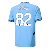 Moški Manchester City Rico Lewis #82 Replika nogometni dresi Domači 2024-25 Kratek Rokav