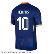 Moški Nizozemska Memphis Depay #10 Replika nogometni dresi Gostujoči EP 2024 Kratek Rokav