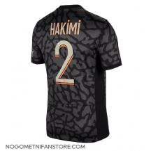 Moški Paris Saint-Germain Achraf Hakimi #2 Replika nogometni dresi Tretji 2023-24 Kratek Rokav