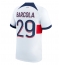 Moški Paris Saint-Germain Bradley Barcola #29 Replika nogometni dresi Gostujoči 2023-24 Kratek Rokav