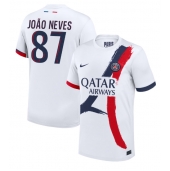 Moški Paris Saint-Germain Joao Neves #87 Replika nogometni dresi Gostujoči 2024-25 Kratek Rokav