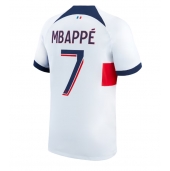 Moški Paris Saint-Germain Kylian Mbappe #7 Replika nogometni dresi Gostujoči 2023-24 Kratek Rokav