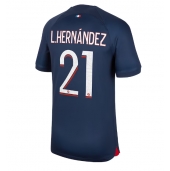 Moški Paris Saint-Germain Lucas Hernandez #21 Replika nogometni dresi Domači 2023-24 Kratek Rokav