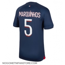 Moški Paris Saint-Germain Marquinhos #5 Replika nogometni dresi Domači 2023-24 Kratek Rokav